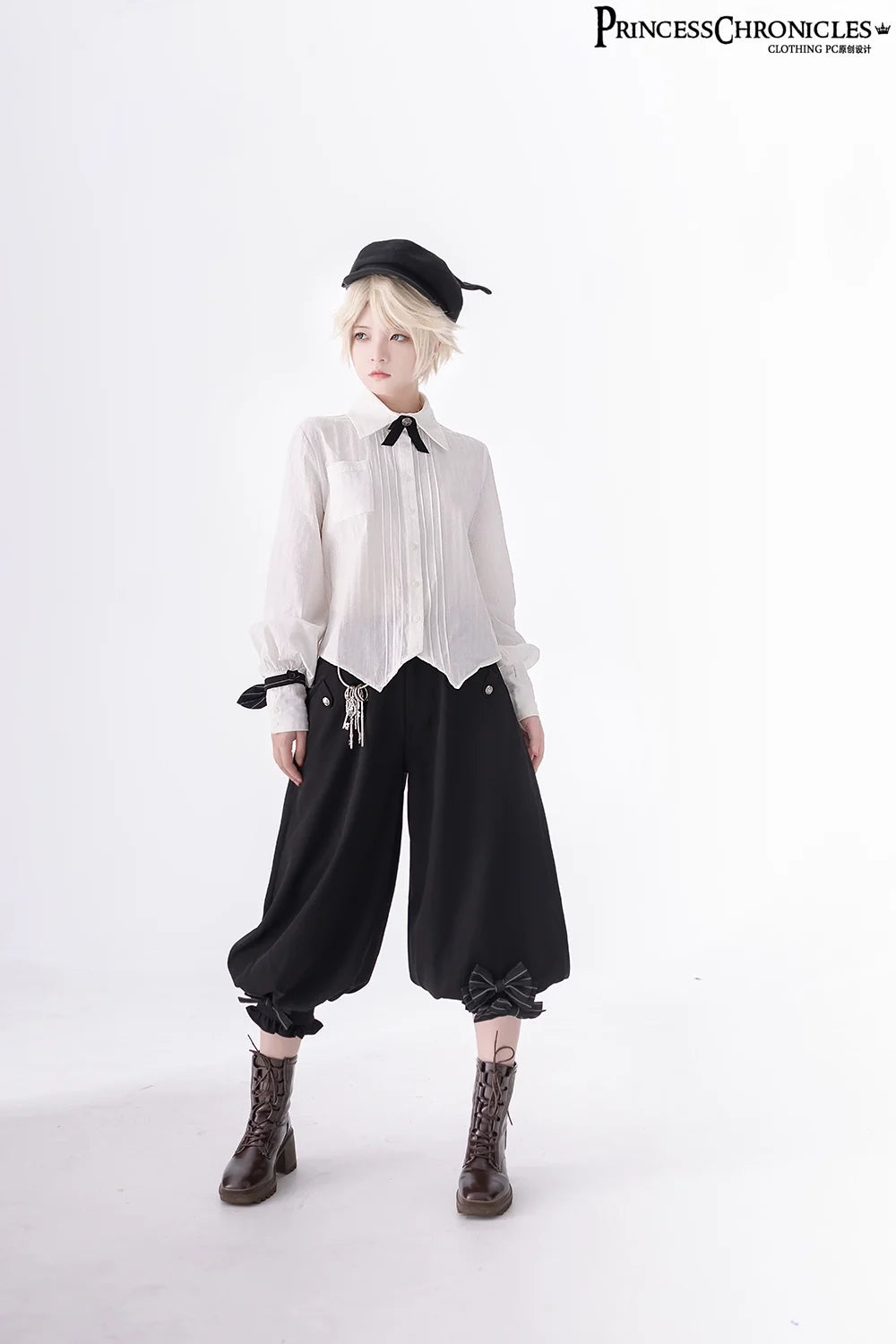 Princess Chronicles - Secret Morning News - Vintage Ouji Lolita Vest Blouse Bloomers
