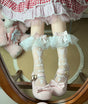 Pink polka-dot bow / One Size