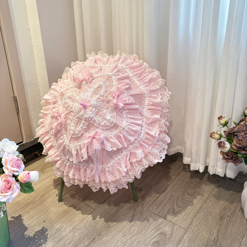 Independent Brand - Pink Bridal Tea-Party Lolita Parasol - product image 3