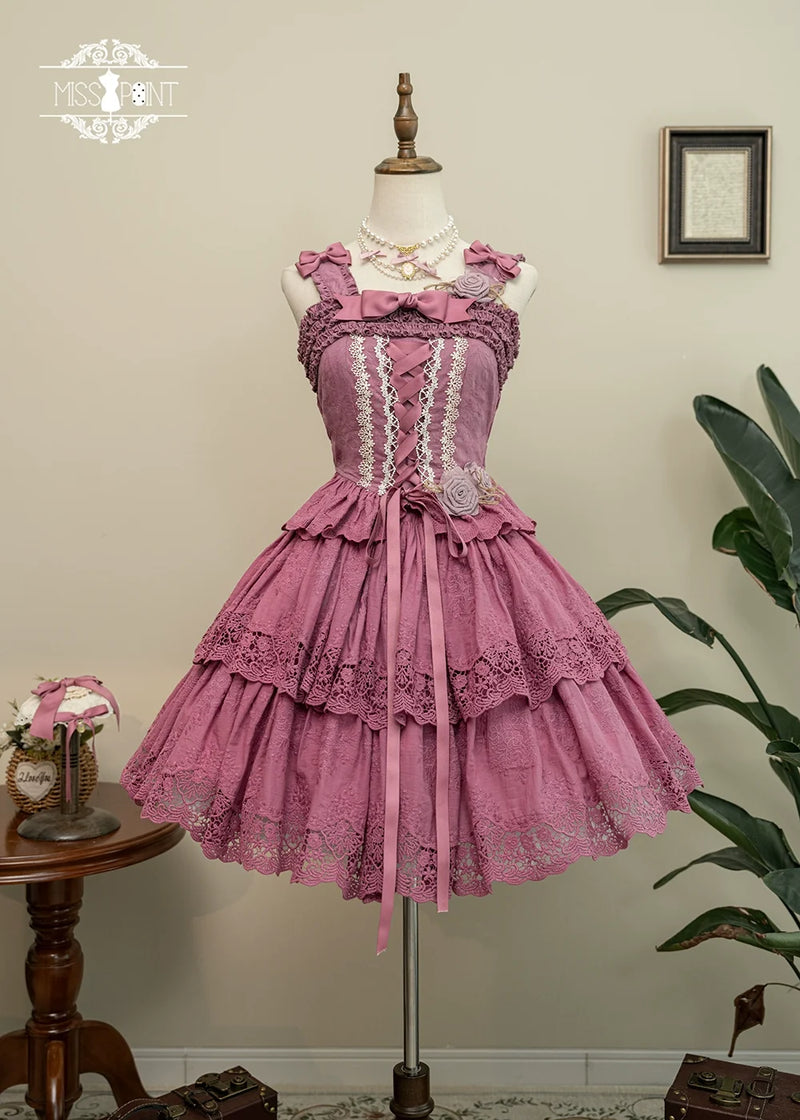 Forest Waltz - Cotton Lolita Camisole Embroidered Cami Top (2XL L M S XL XS) 40190:651562