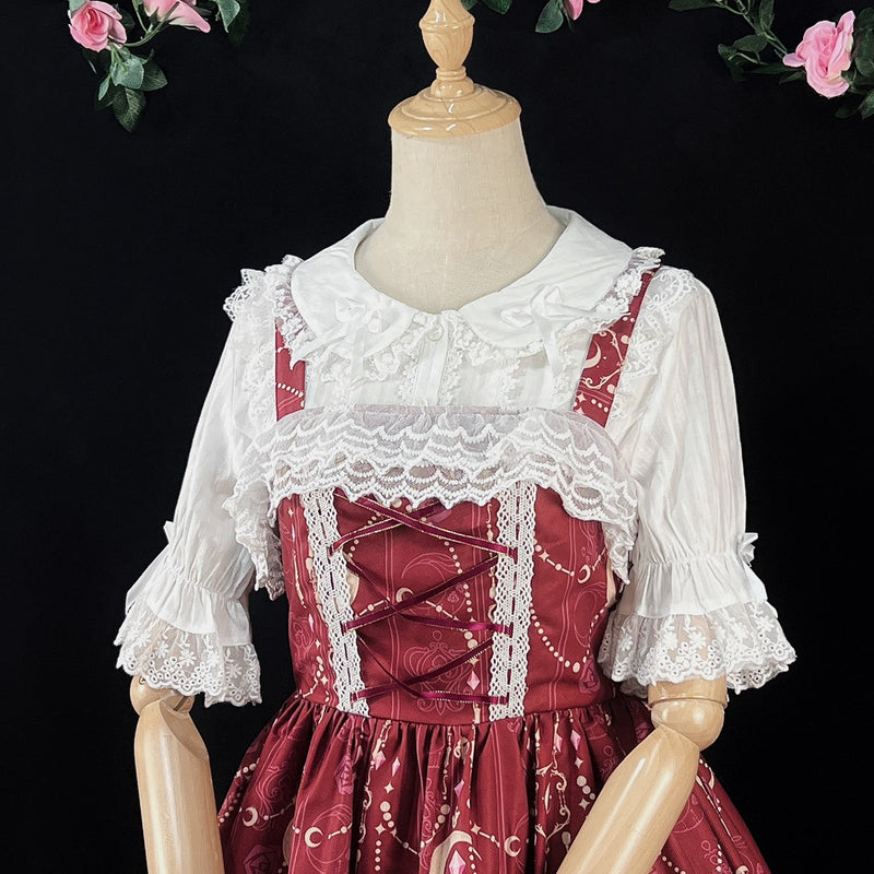 DMFS Lolita - Summer Short Sleeve Cotton Lolita - Blouse Innerwear