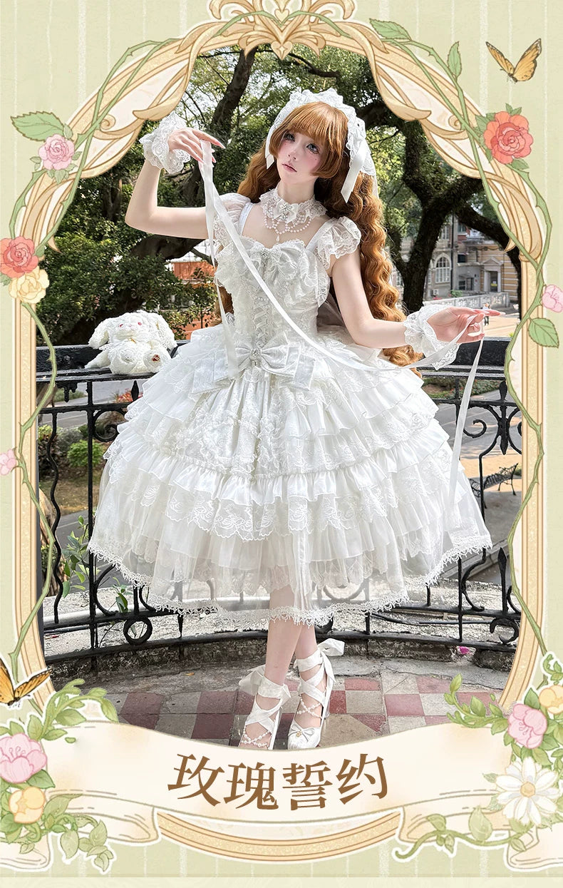 Miaolin Original - Rose Oath - Sweet Lolita JSK dress