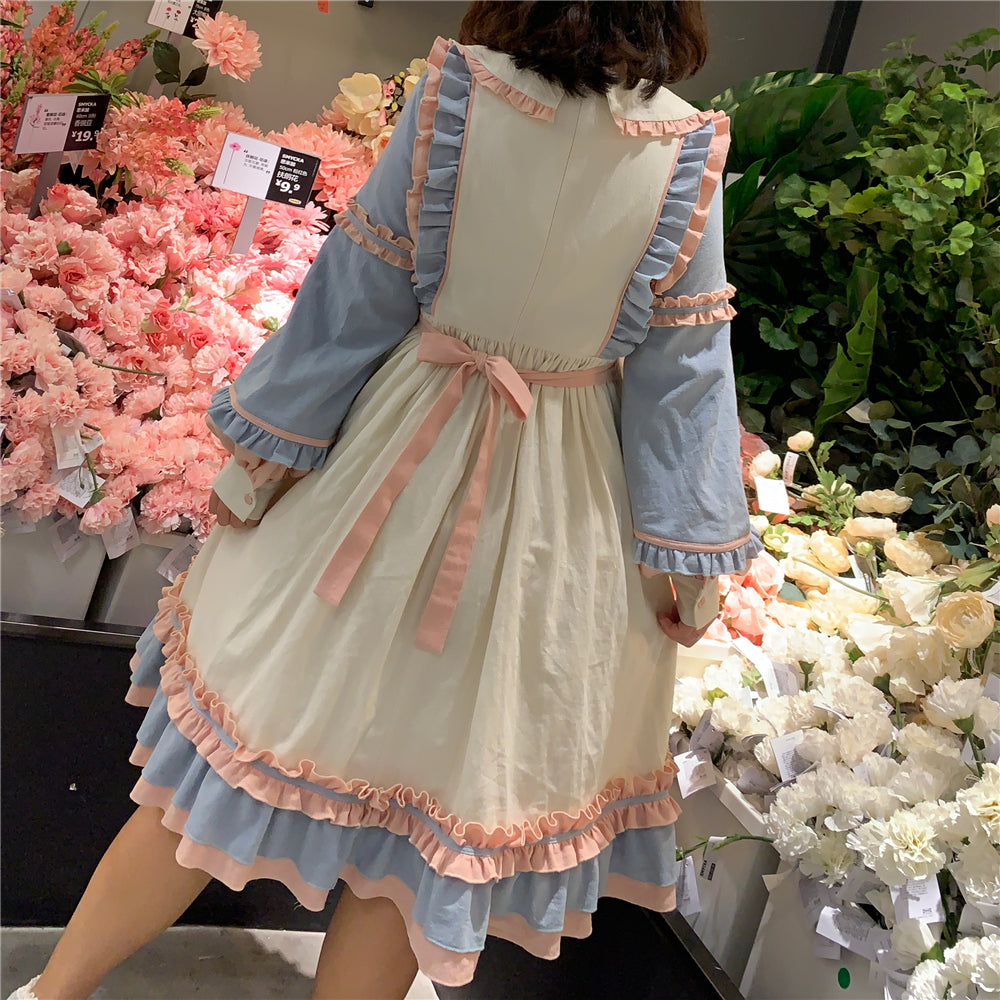 Niu Niu - Plus Size Lolita Dress Oversized OP - Long Sleeve OP Dress