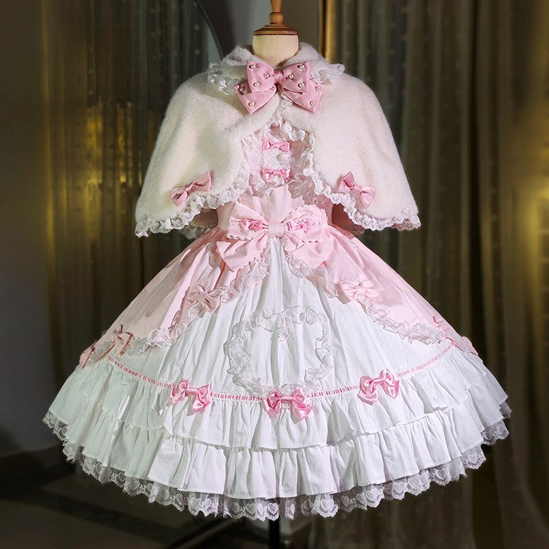 Letters from Unknown Star - Kawaii Lolita Cape Winter Lolita - Shawl Daily Outerwear
