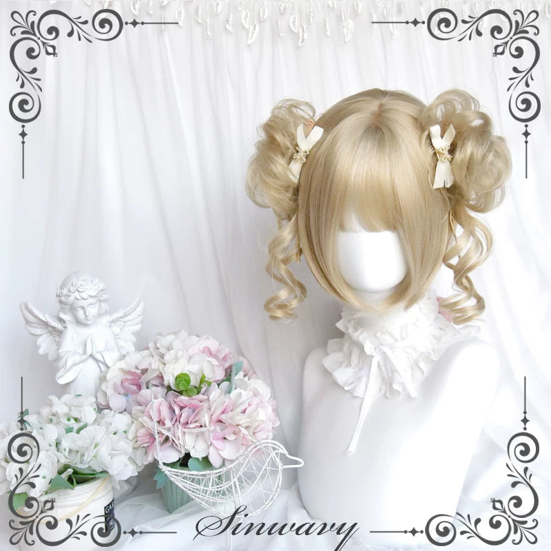 Sinwavy platinum blonde Lolita clip wig - view 4