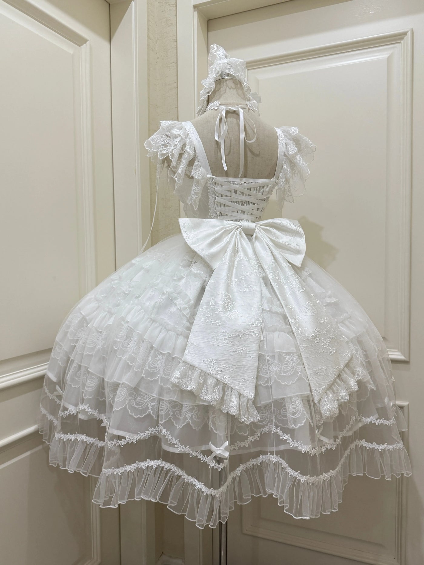 White Sugar Girl - Eternal Vow - Sweet lolita JSK with fitted corset