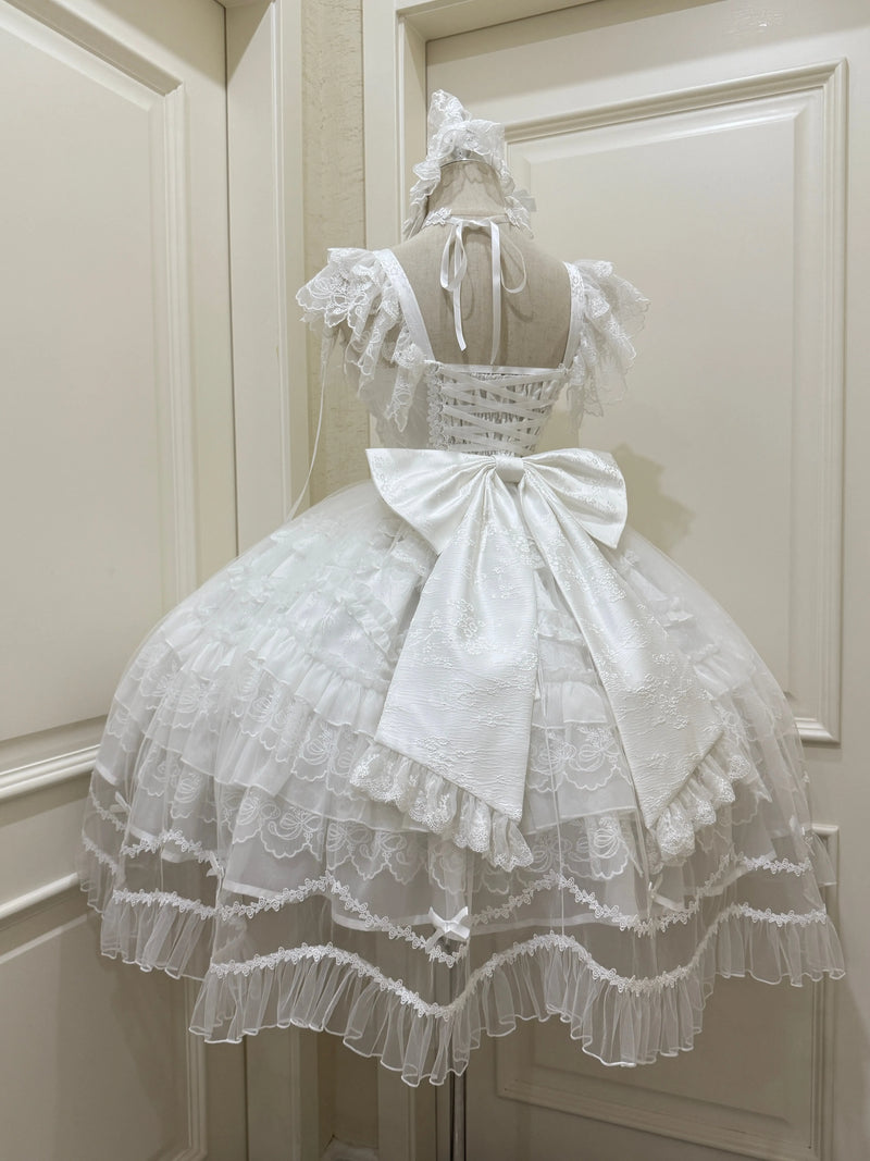 White Sugar Girl - Eternal Vow - Sweet lolita JSK with fitted corset