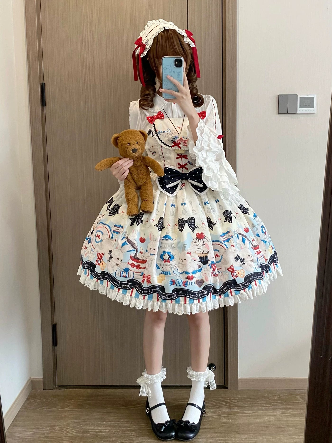 Mystery Rabbit Tea Party - Alice OP / JSK Lolita Dress - detail view 3