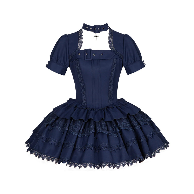 With PUJI - Tsukino - Sweet Lolita OP Dress, Detachable Styling detail view 9