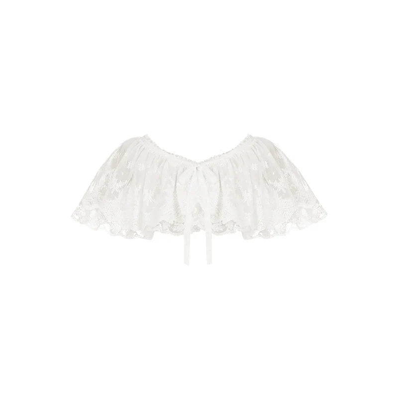 With PUJI - Love Poem - Classic Lolita Shawl 3-Color Versatile Spring Innerwear