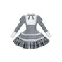 Kurzes Kleid + Brosche / S