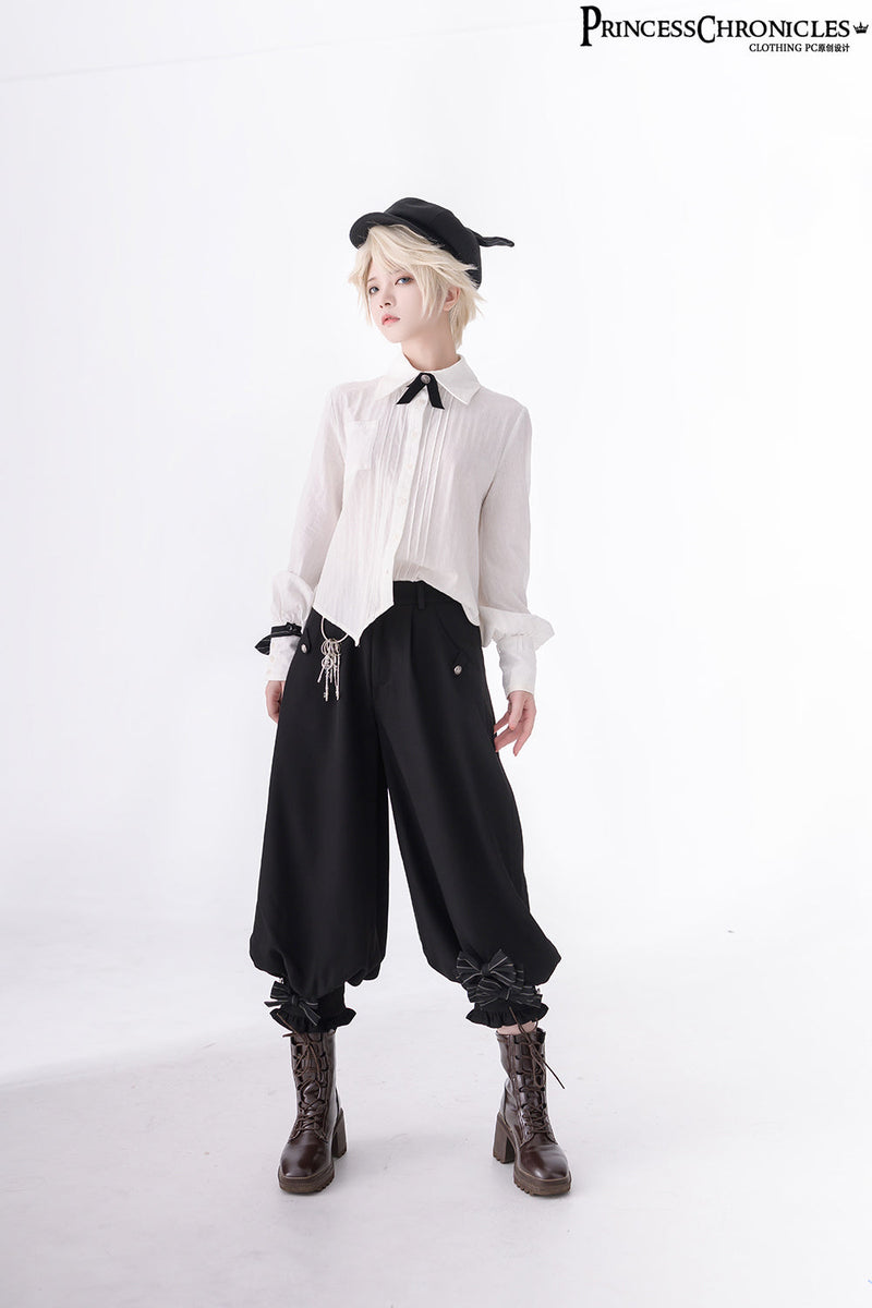 Princess Chronicles - Secret Morning News - Vintage Ouji Lolita Vest Blouse Bloomers