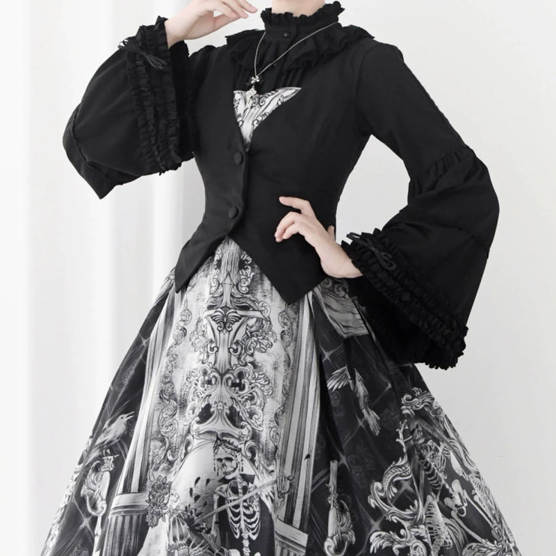 DMFS Lolita - Ever-Changing Enchantress - Classic Lolita Blouse, Tightening Hime Sleeve