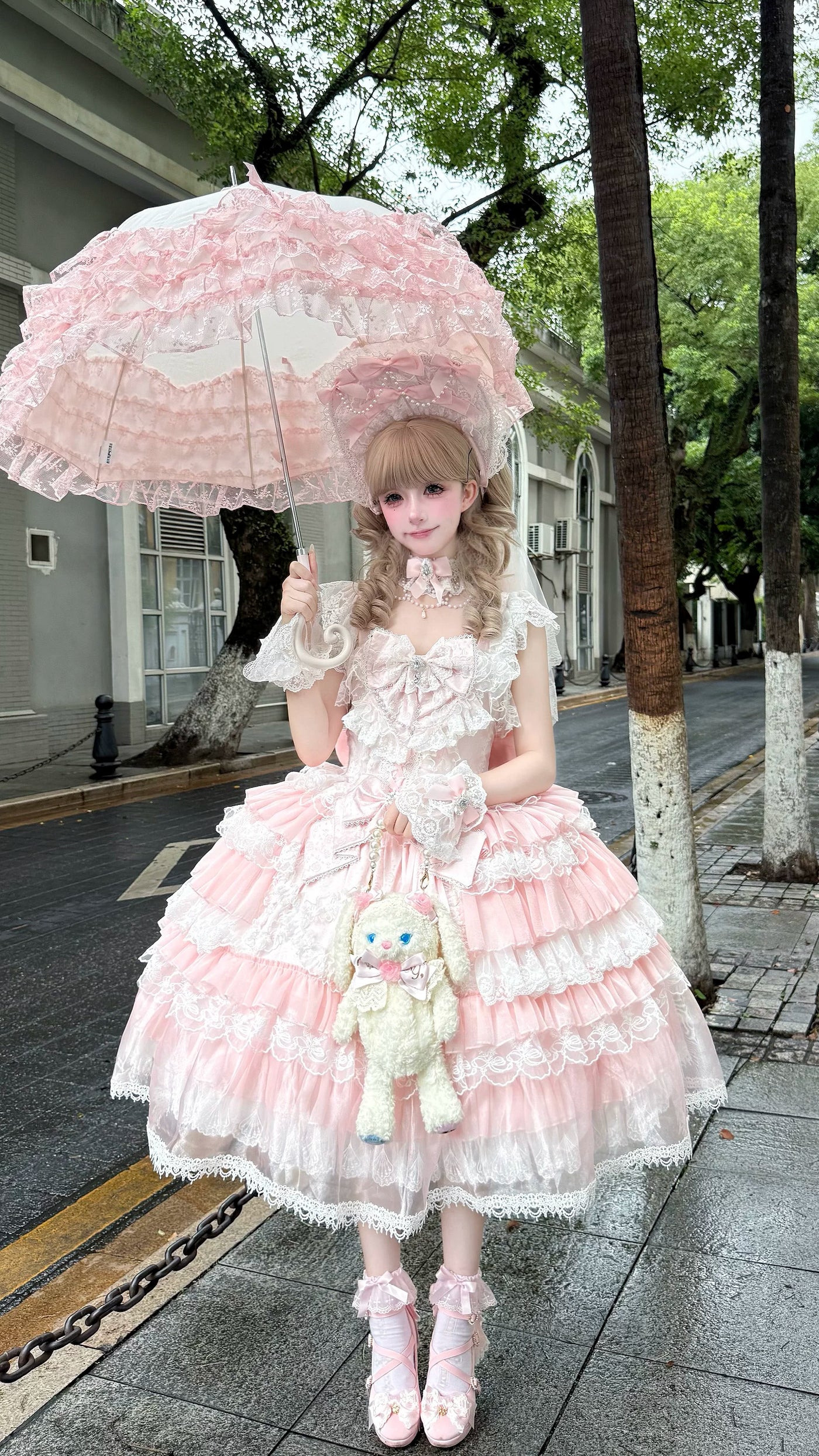 Miaolin Original - Rose Oath - Sweet Lolita JSK dress with rose