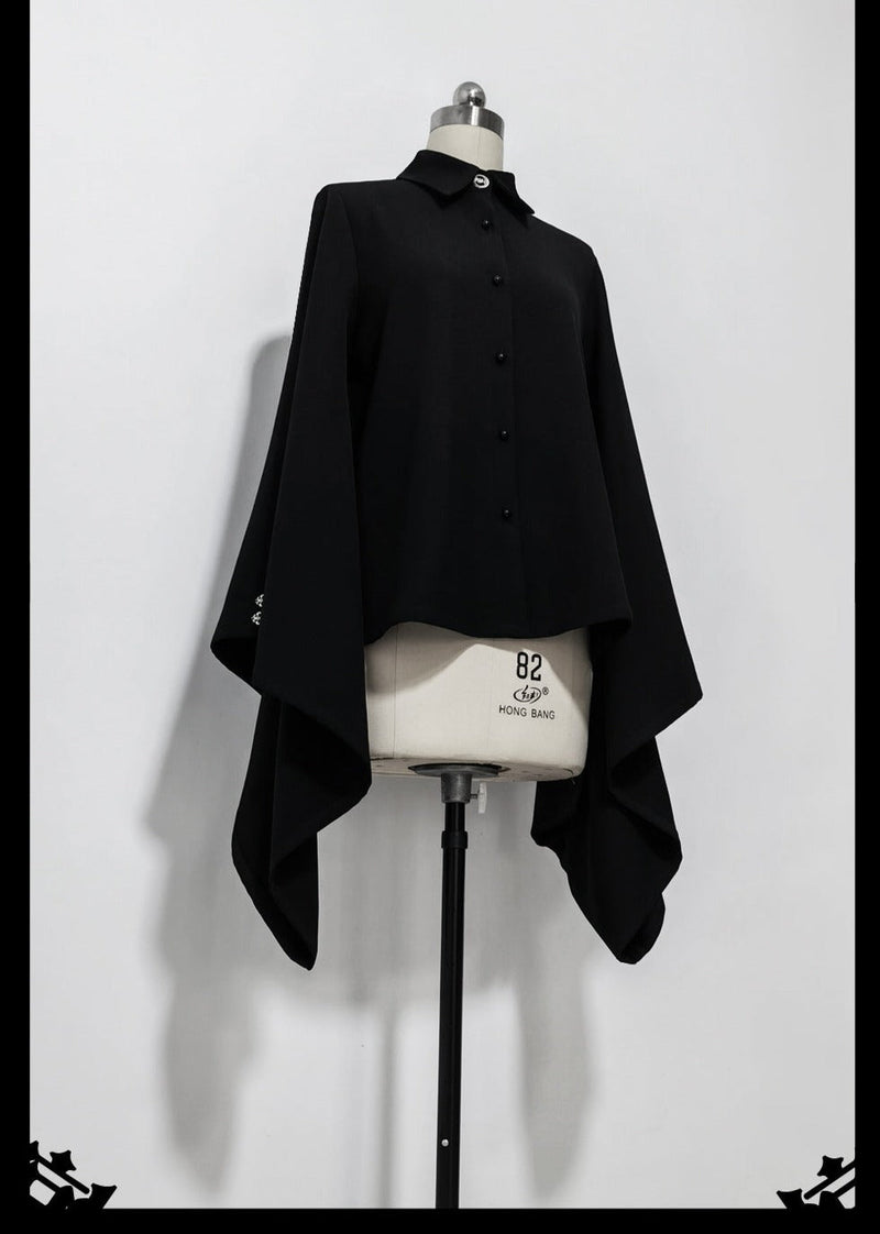 Princess Chronicles - Pomegranate Note - Han Lolita Wide Sleeves Ouji Blouse