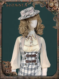 Infanta - Traveller - Steampunk Waistcoat & Asymmetric Skirt - Blue Waistcoat Only / M