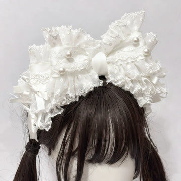 Cat Tart - Layered Lace Bow - Headwear with Layered Lace