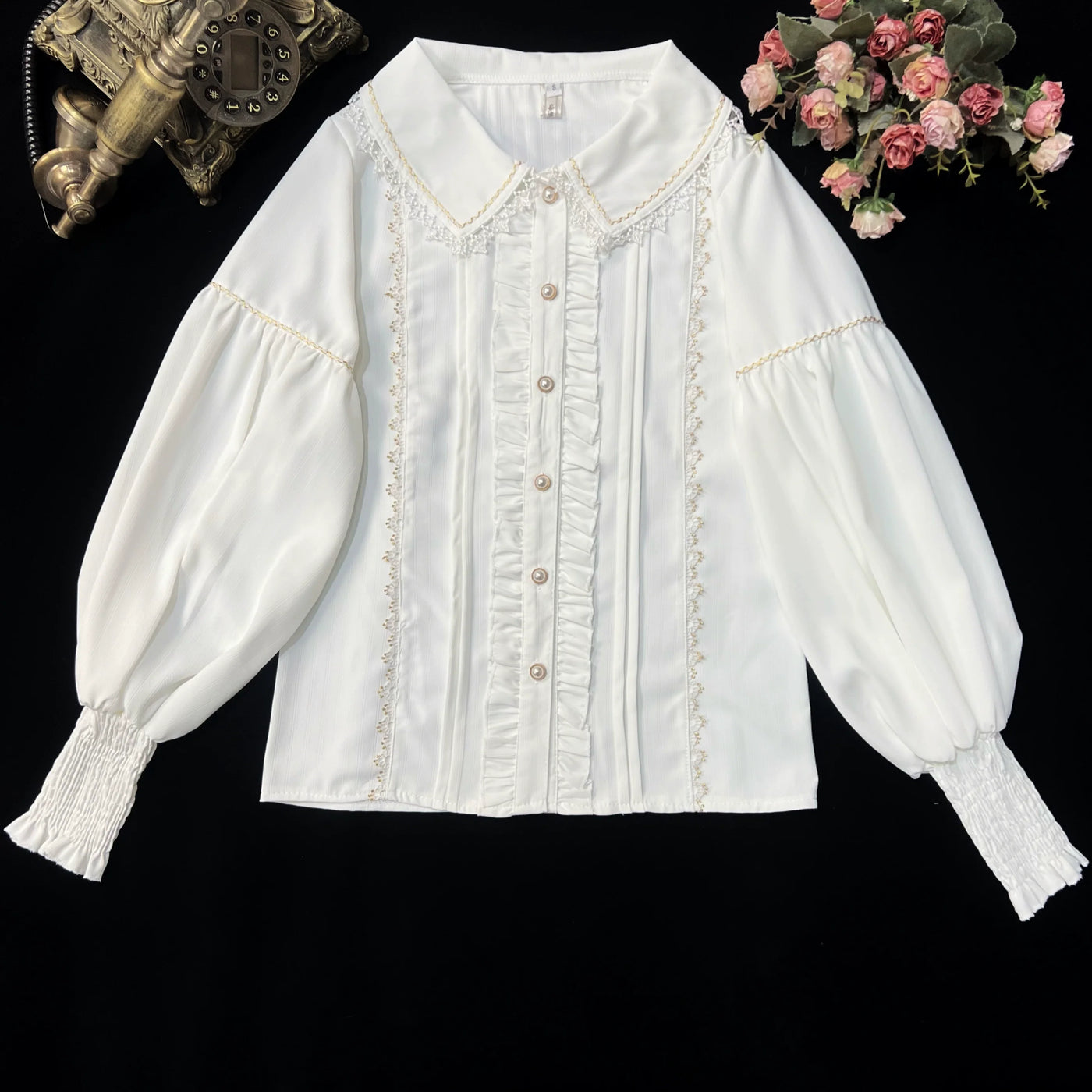 DMFS Lolita - The Heart of the Rose - Elegant Retro Lolita Skirt High Waist SK Blouse