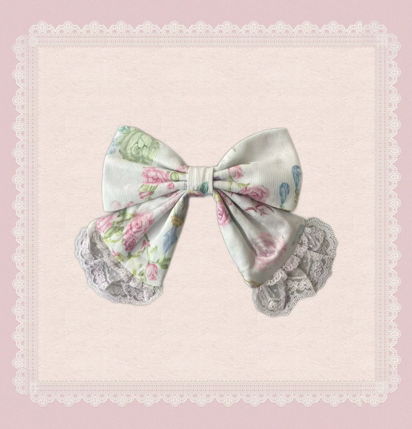 Tata Long Ear - 2025 Spring Vintage Floral Lolita - Tiered sweetheart