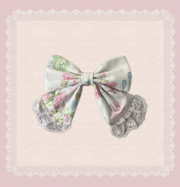 Tata Long Ear - 2025 Spring Vintage Floral Lolita - Tiered sweetheart