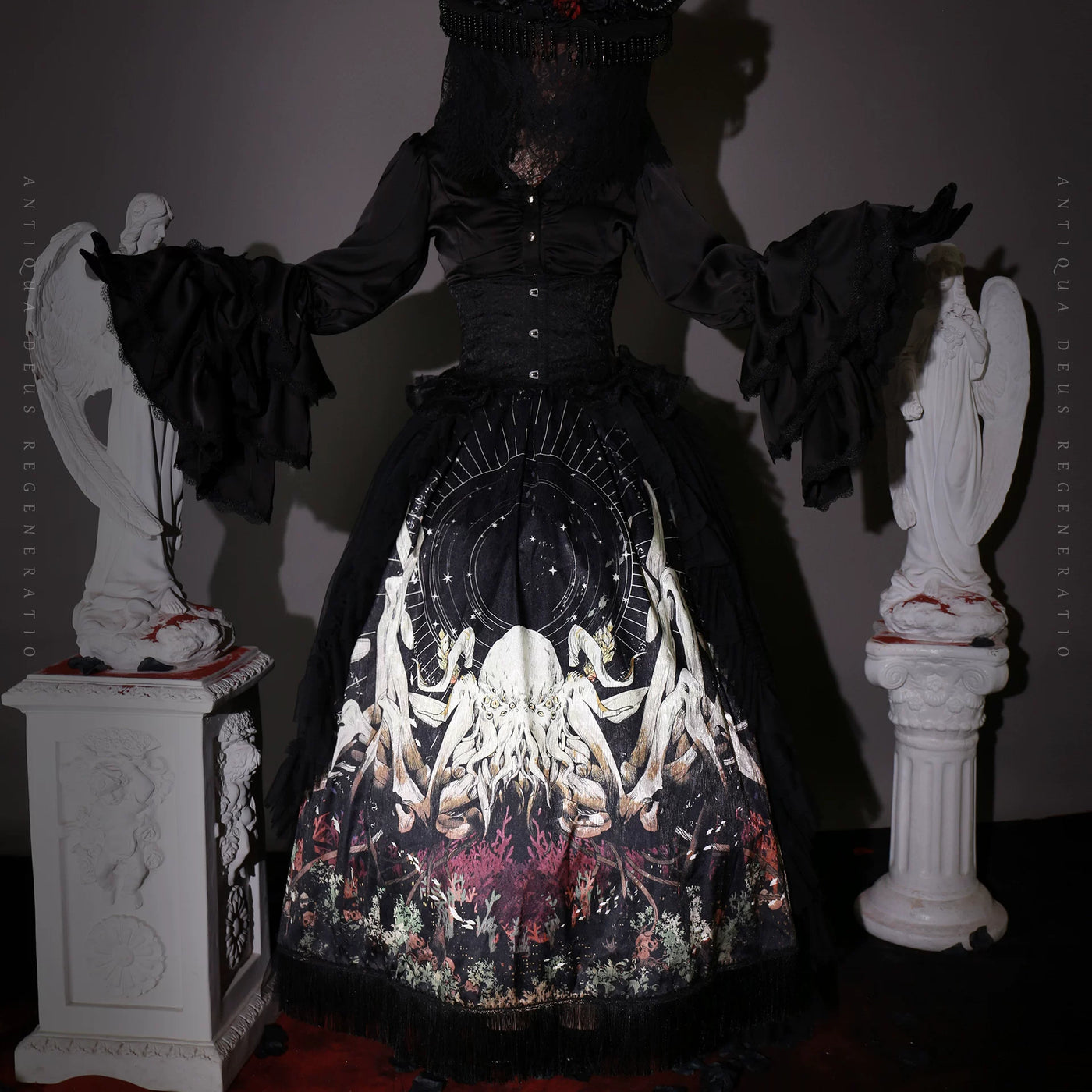 囚鸟‖大码小码全款现货‖超暴力三层鱼骨可调节魔法Lolita纱裙撑