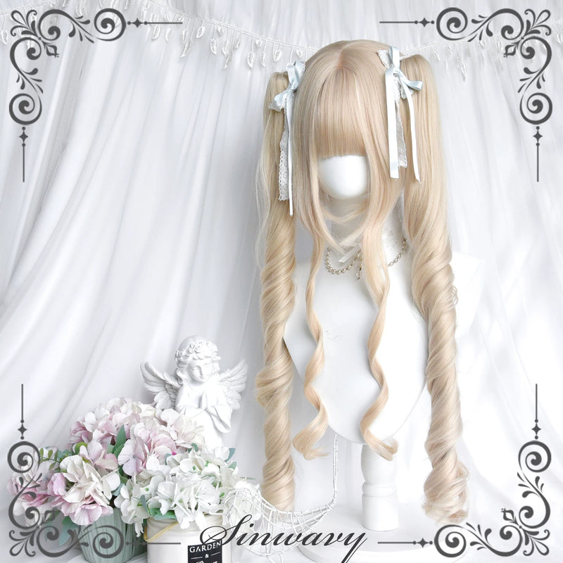 Lolita Roman-curl wig with twin ponytails - view 3