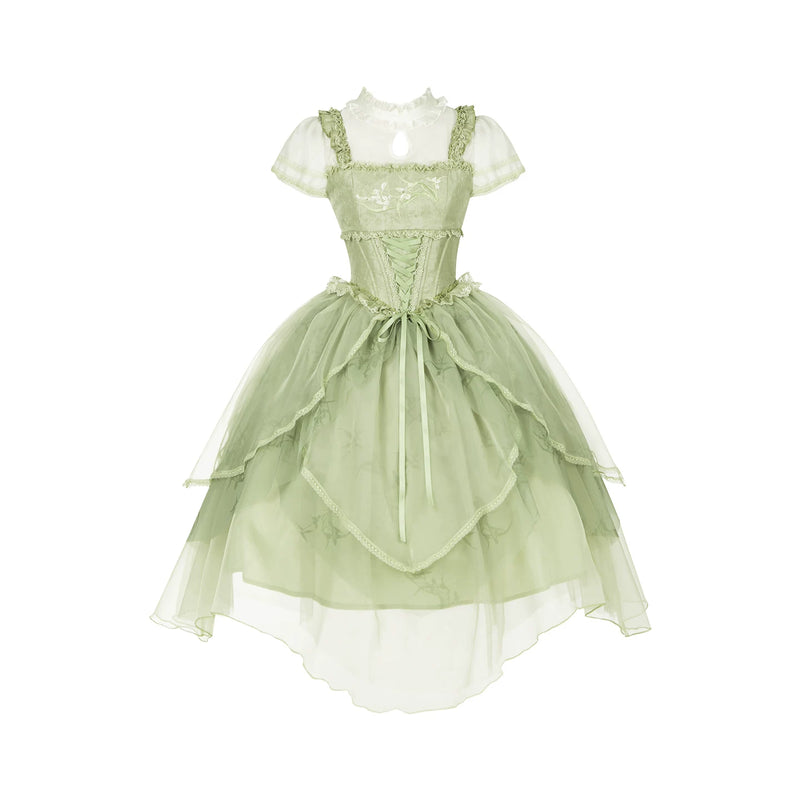 With PUJI - Fragrance - Oriental Lolita OP Dress, Print detail view 9