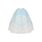 Blue-Green Irregular Skirt In Stock / S