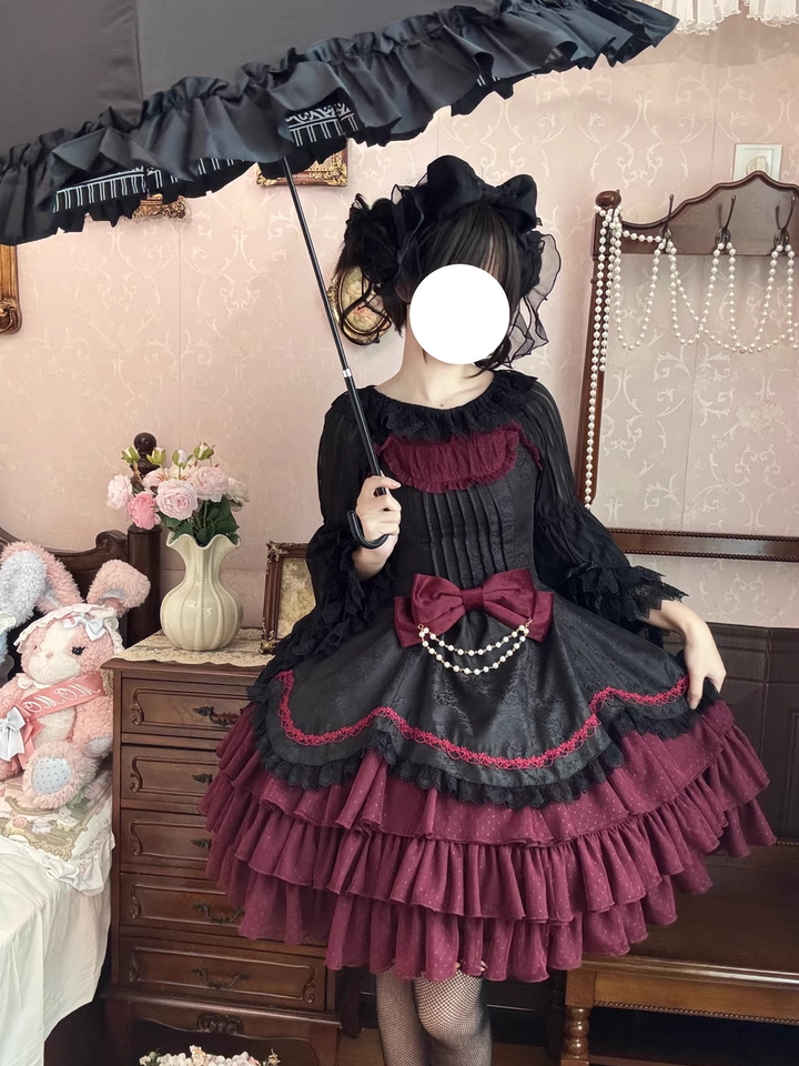 Infanta - Pearl Box - Classic Lolita JSK, Bustle Back Hem