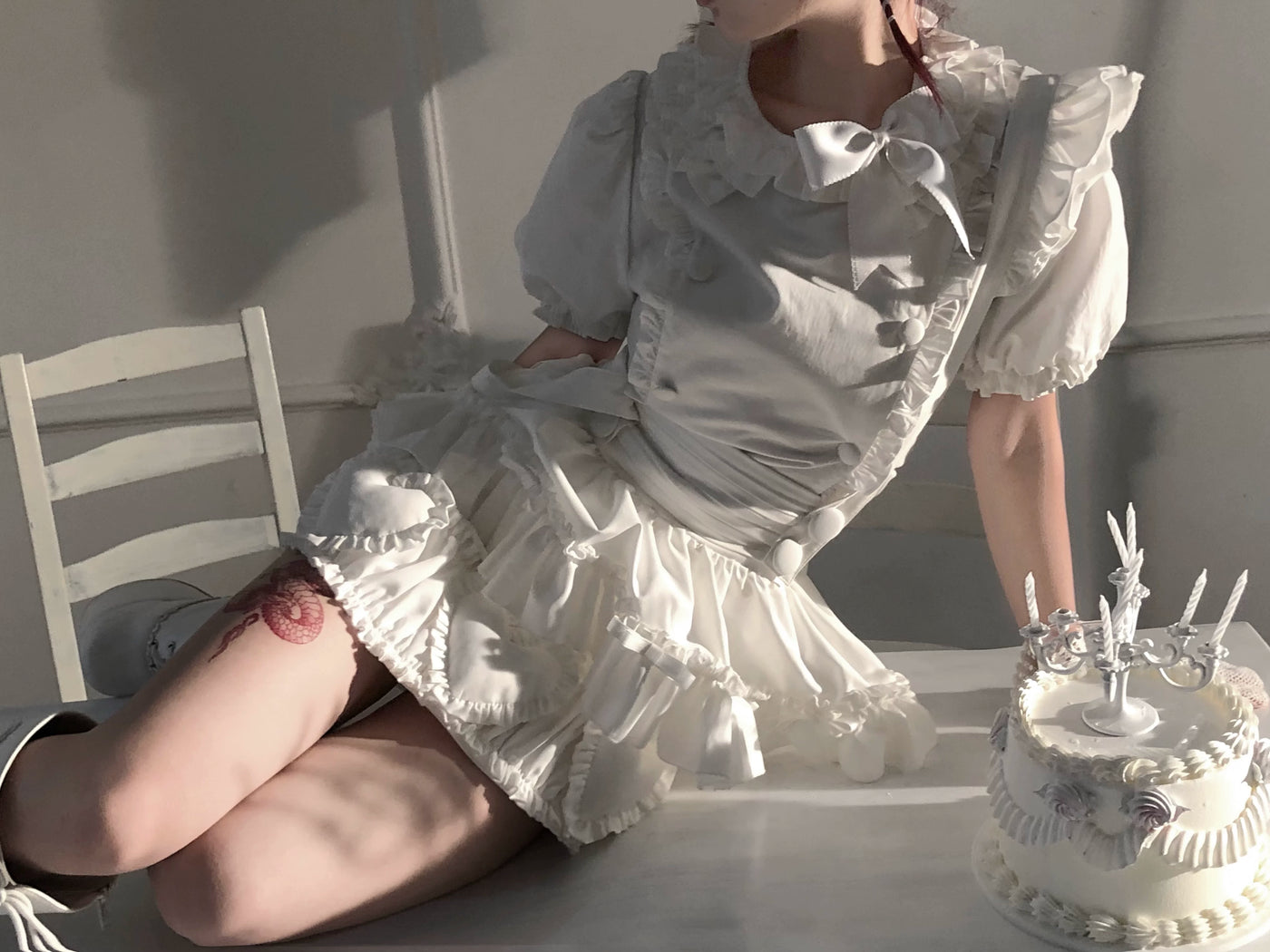 Nololita - Little Cook 3rd Anniversary - JSK Set with Ruffled Suspender Skirt