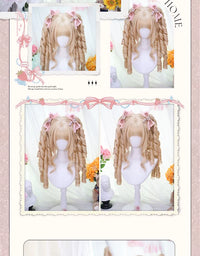 Dalao Home - Manhe - short Roman-curl full wig - Manhe Milk Gold