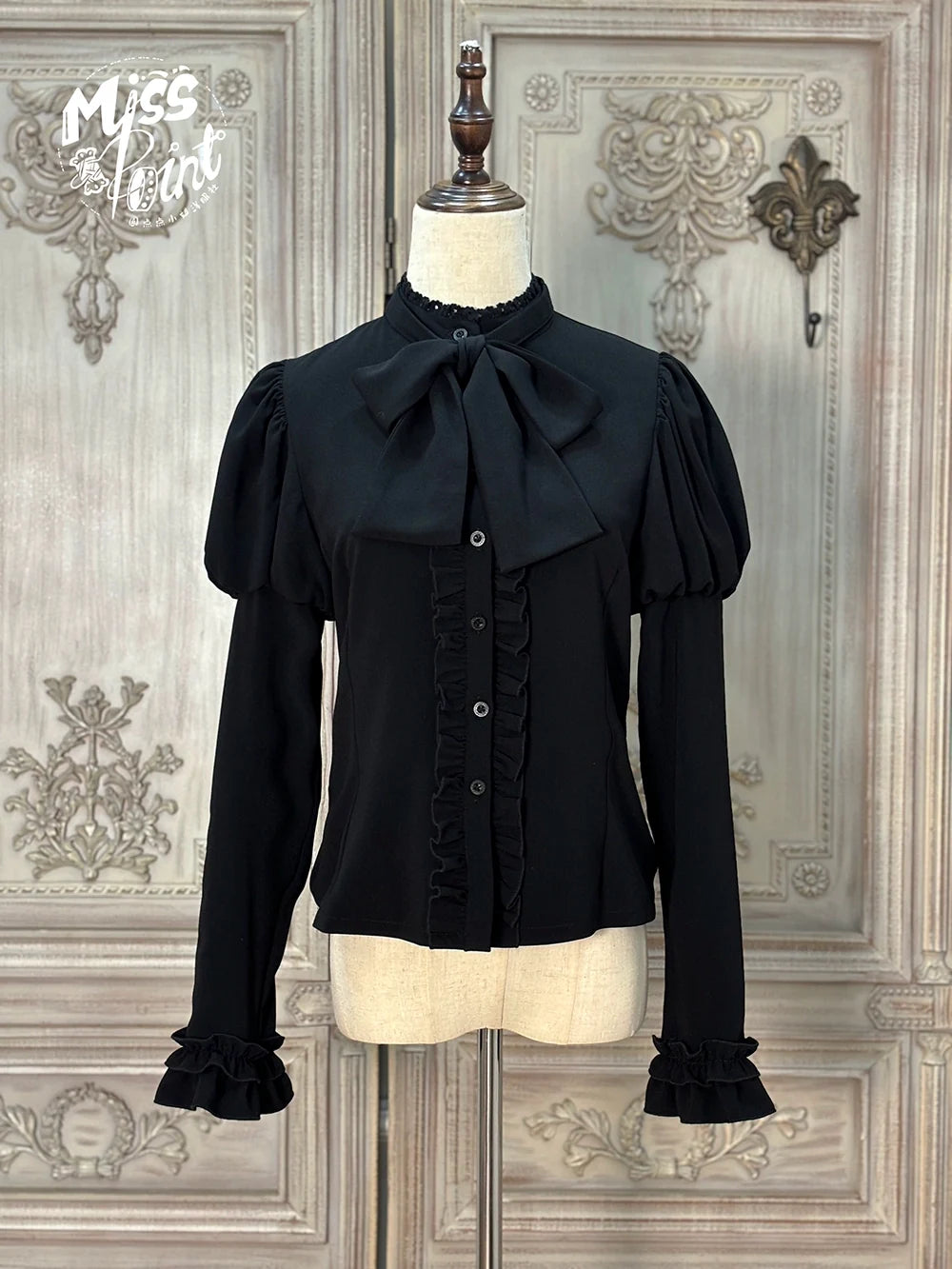 Miss Point - Classical Chocolate - Classic Lolita Blouse Customized Reteo Lolita Shirt