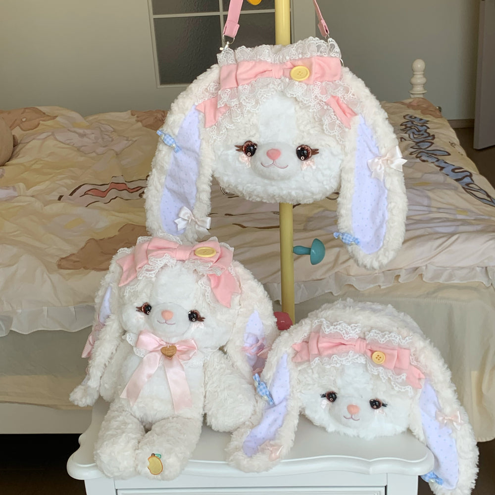 Lolita Collection - Cute Rabbit Plush Bag - Plush rabbit-themed