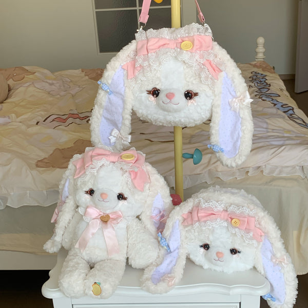 Lolita Collection - Cute Rabbit Plush Bag - Plush rabbit-themed