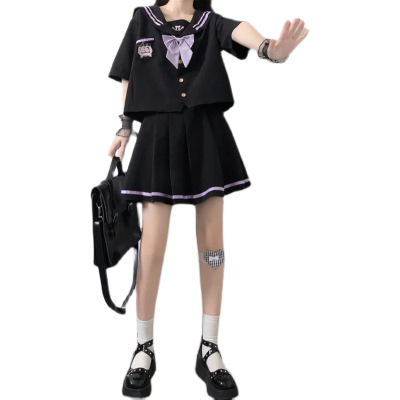 Yueele - Midnight Sailor - Plus-Size Lolita Outfit Set - detail view 5