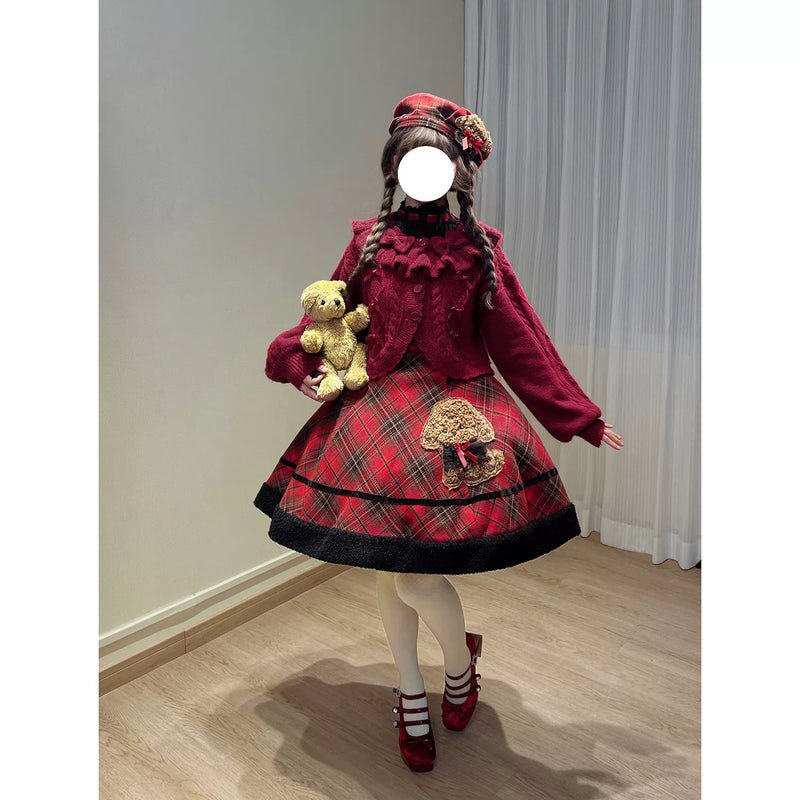 Tan Tuan Napoleon Pastry Bow Balloon-Sleeve Cardigan — additional product view