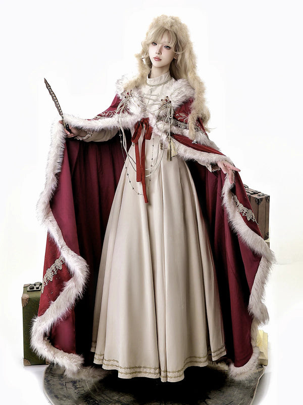 Fan Hua Xin Imperial Coronation Plush Cape & Dress — additional product view