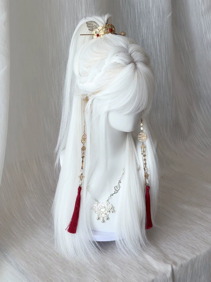 Kunkun Fish white long straight wig - view 5