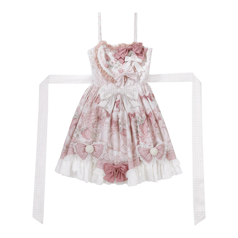 Fan Hua Xin Dessert Kitten Pink Lolita Dress & Cape — JSK