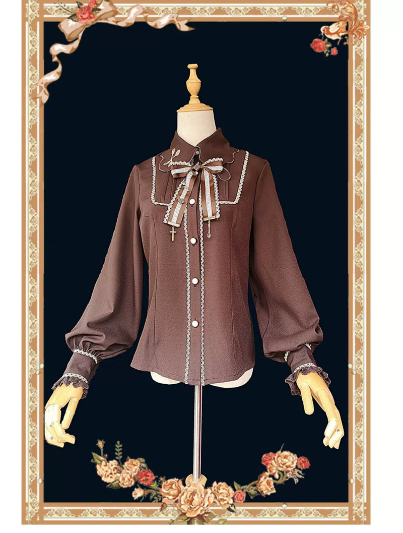 Infanta - Chocolate Carousel - Cotton Sateen Suspender Dress