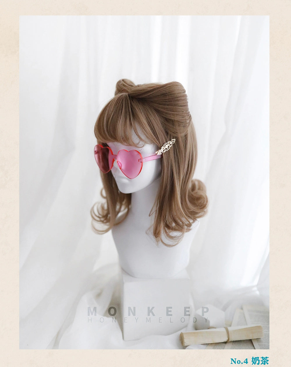 Spot MONKEEP Monkey Bajia GoldenAge VINTAGE NO.4 Vintage 60s Velcro Wigs