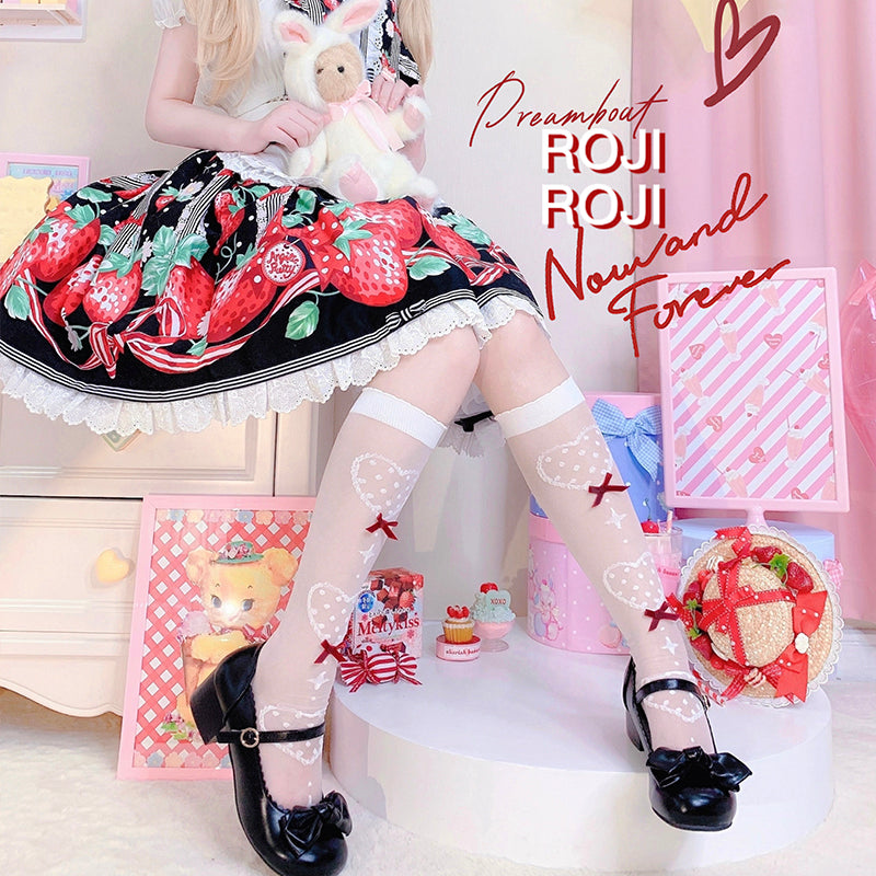 Roji Roji - Super Thin Summer Lolita Knee Socks - Socks