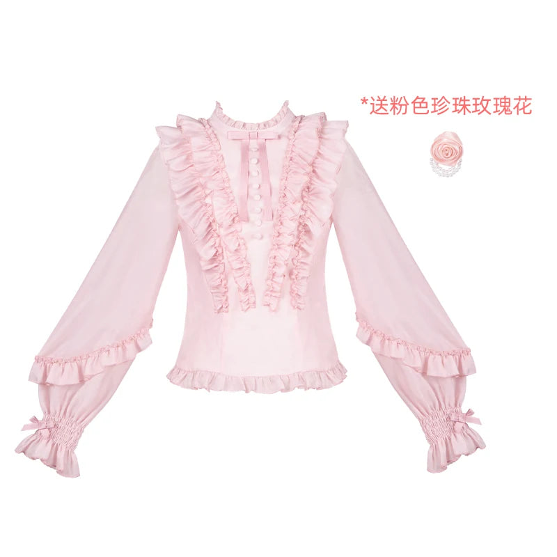 With PUJI - Miss Laura Blouse - Classic Lolita Blouse detail view 7