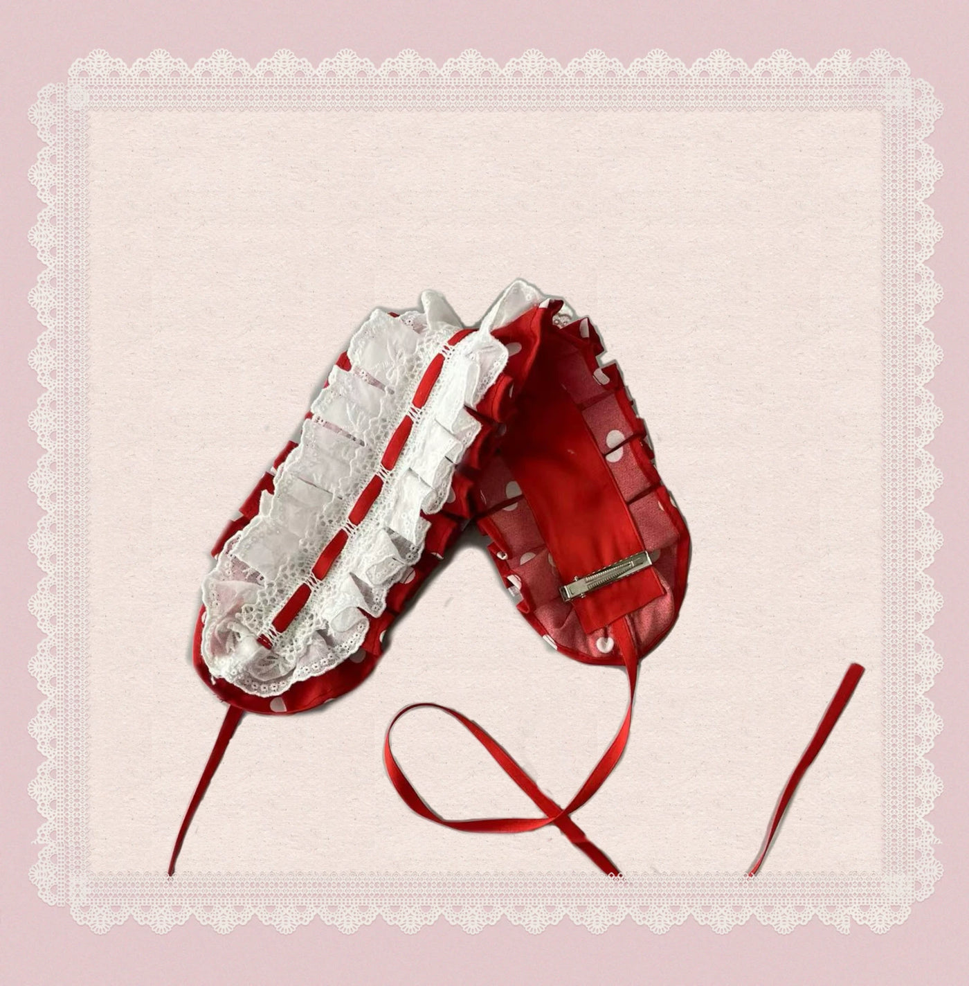 Tata Long Ear - Polka Dot Baileys - Polka dot Sweet Lolita JSK
