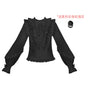Black Shirt + Black Pearl Rose - In Stock / S