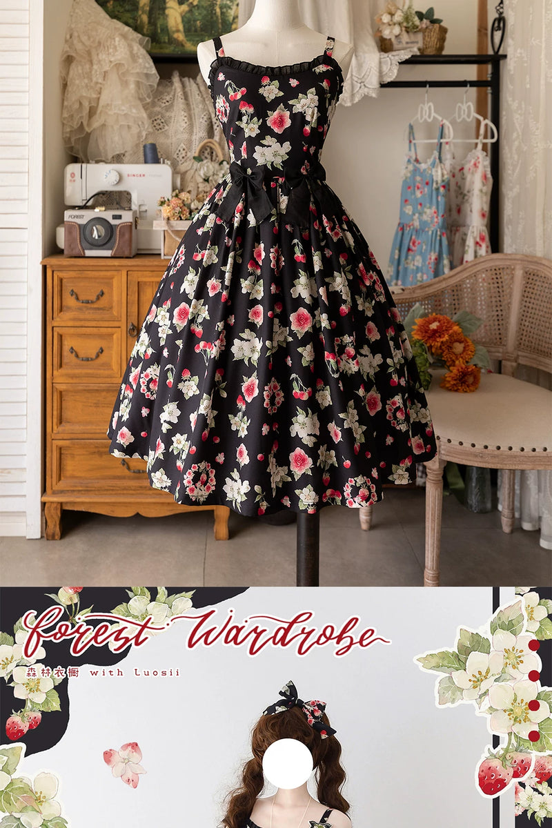 Forest Wardrobe - Early Summer Berry Storybook - Classic Lolita JSK Dress - 6