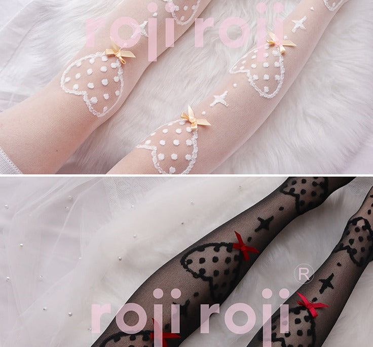 Roji Roji - Super Thin Summer Lolita Knee Socks - Socks