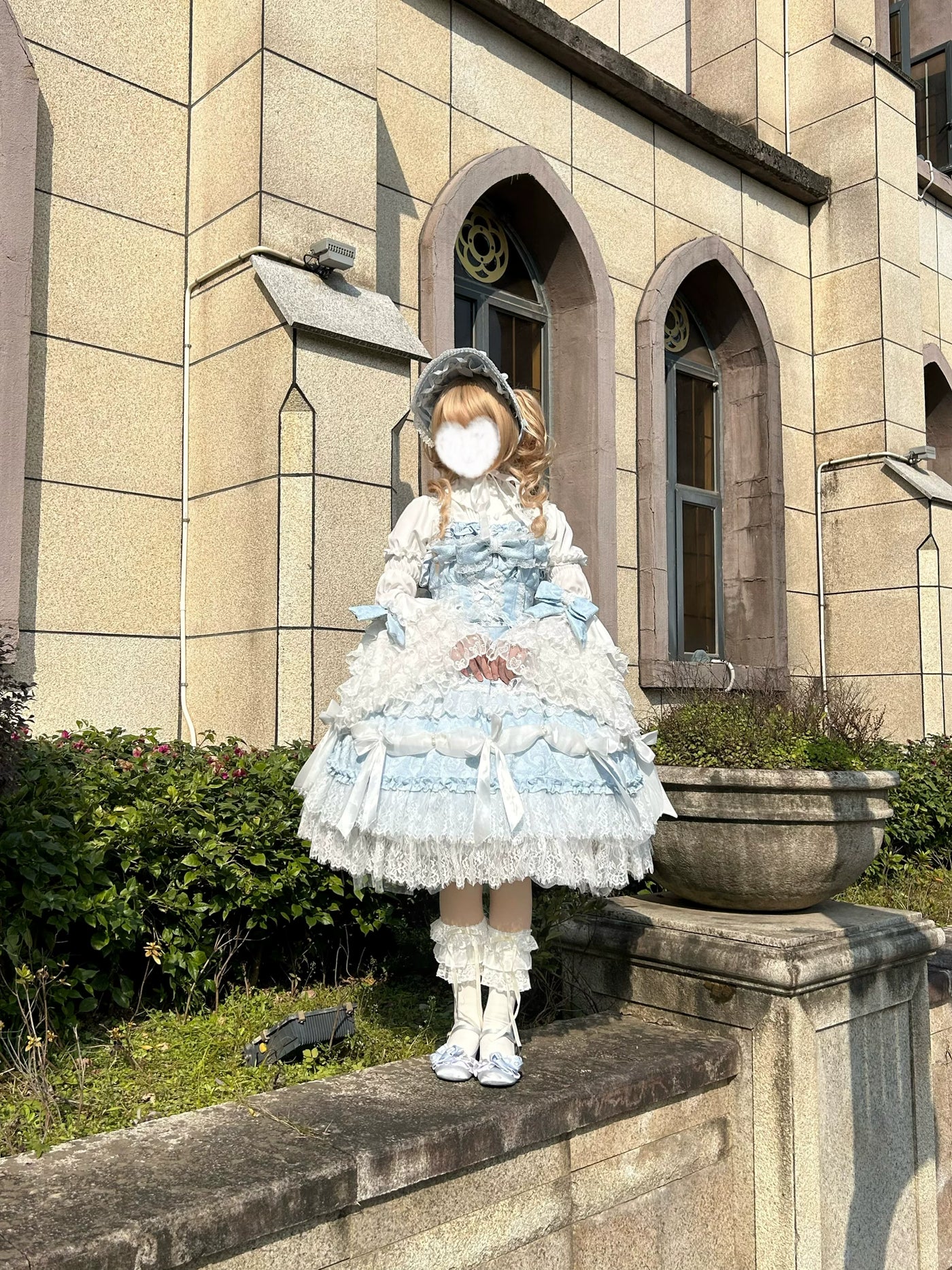 Hello Princess Lolita - Tajiya - Sweet Lolita Strappy Dress with Layered Lace Details – detail view 3