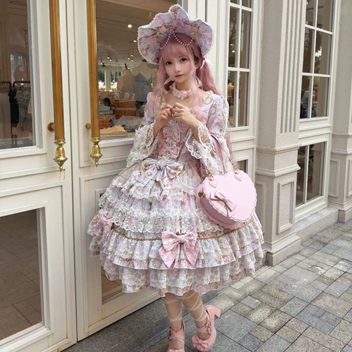 Hanguliang - Candelabra Overture - Sweet Lolita long-sleeve one-piece