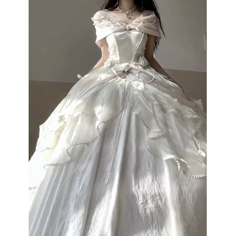Flora Muse - Rose Encounter Lolita Ballgown - Pale green off-shoulder